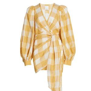Acler Sutherland Checkered Wrap Dress